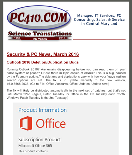 Current Newsletter